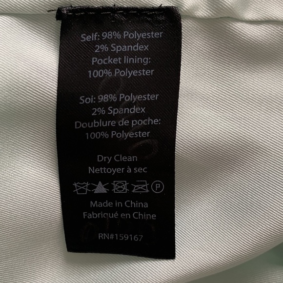 🆕🔥 VINCE STRIPED GAUZE PANEL SKIRT MINT GREEN NWOT SIZE LARGE🔥 - Picture 5 of 7